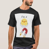 T-shirt Drôle Aimant de poulet (Devant)