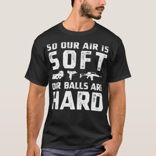 T-shirt Drôle Airsoft Balls Dur Airsofte Sport Airsofte (Devant)