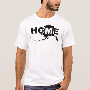 T-shirt drôle Alaska Maison Loin de l'État
