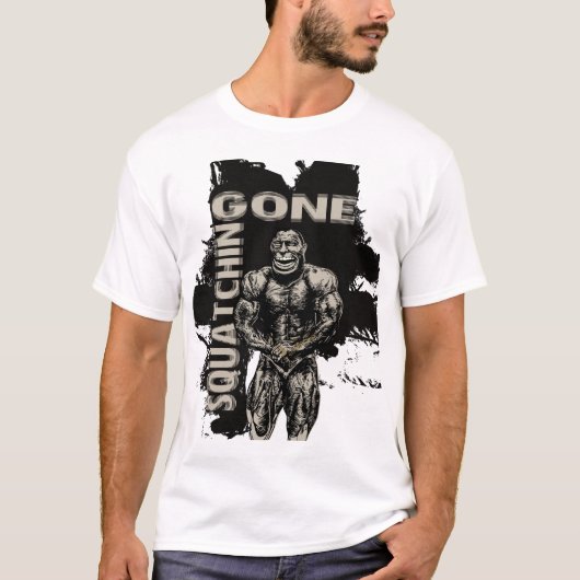 T-shirt drôle allé de Squatchin (Devant)