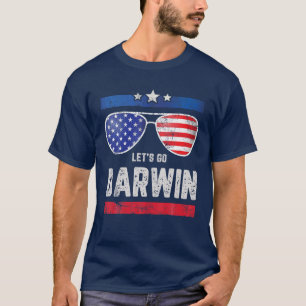 T-shirt Drôle Allons Darwin Sarcastique Allons-Y Darwin Wo