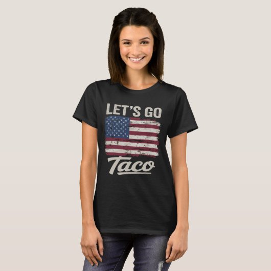 T-shirt Drôle Allons Taco Chemise Allons Taco Hommes Femme (Devant entier)