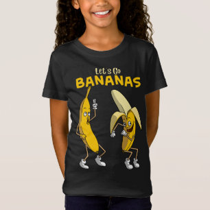 T-Shirt Drôle Allons-y Bananes Cadeaux Enfants Garçons Fil