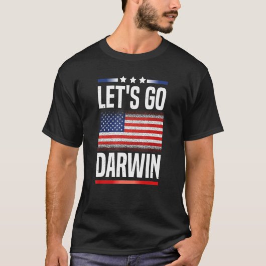 T-shirt Drôle Allons-y Darwin (Devant)