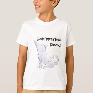 T-shirt Drôle Aloof Schipperke Chig Dessin