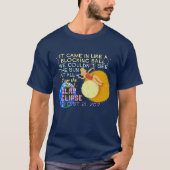 T-shirt Drôle américain solaire total d'éclipse le 21 août (Devant)
