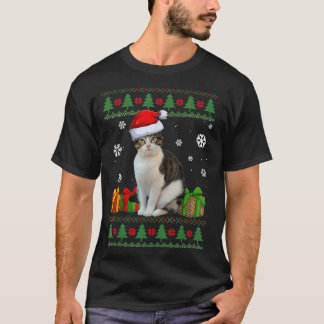 T-shirt Drôle Amoureux de les chats mignon Chat Santa Hat
