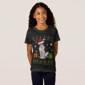 T-Shirt Drôle Amoureux de les chats mignon Chat Santa Hat  (Devant entier)
