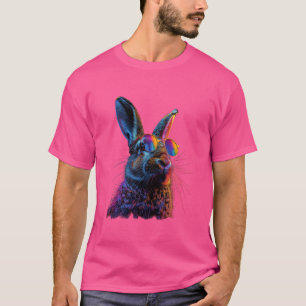 T-shirt Drôle Amoureux des animaux lapin Graphic mignon Bu