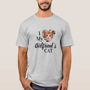T-shirt Drôle Amoureux des chats Personnalisé Photo Anim