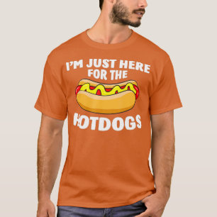 T-shirt Drôle Amoureux des chiens Chaud Je Suis Juste Ici