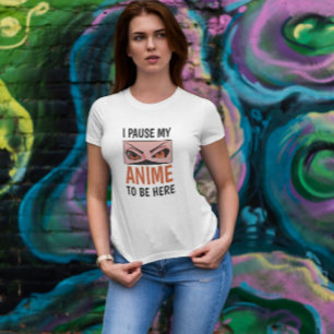 T-shirt Drôle Angry Anime Eyes