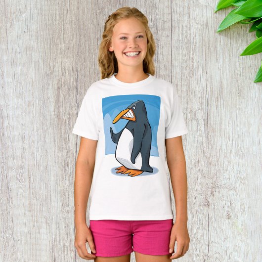 T-shirt Drôle Angry Penguin Cartoon Cool