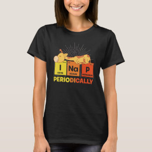 T-shirt Drôle animal Nap Table périodique Pyjama mignonne 