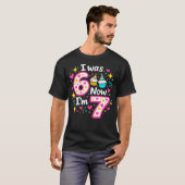 T-shirt Drôle Anniversaire 7 Ans J'avais 6 Ans Maintenant (Devant entier)