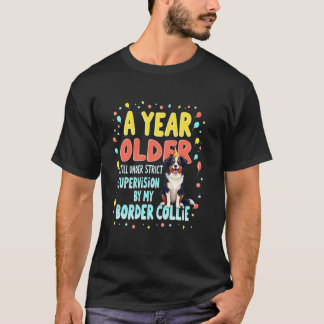 T-shirt Drôle Anniversaire Cadeau Bordure Collie Chien 1
