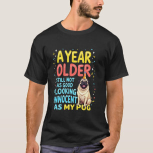 T-shirt Drôle Anniversaire Cadeau Carlin Chien