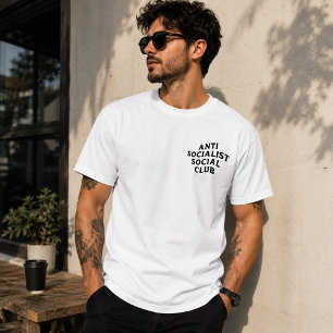 T-shirt Drôle Anti Socialiste Social Club Socialisme