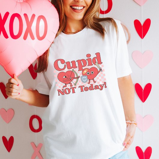 T-shirt Drôle anti-Valentin histoire de la Saint Valentin 
