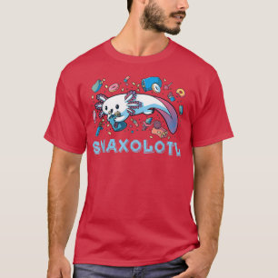 T-shirt Drôle Aolotl Sweets Lollipop Snaolotl Kawaii Aolot