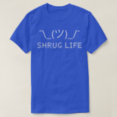 T-shirt Drôle ASCII Code Art ProgrammeurShrug Life (Design devant)
