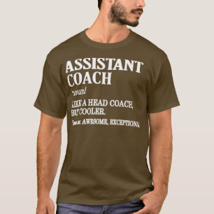 T-shirt Drôle Assistant Coach Cadeaux Sports Coaching 2