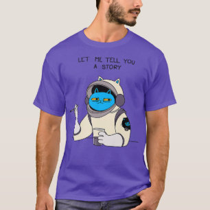 T-shirt Drôle Astronaut Cat Illustration de nouveauté D