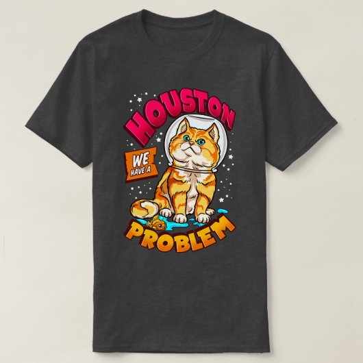 T-shirt Drôle Astronaut spatial Cadeaux de chats Hommes Fe (Design devant)