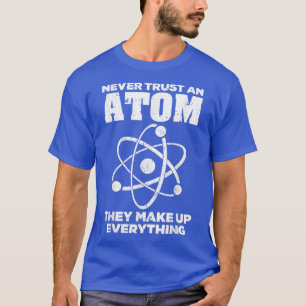 T-shirt Drôle Atom Art Hommes Femmes Molécule de tige Chim