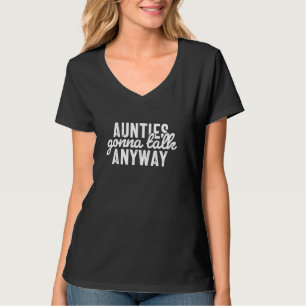 T-shirt Drôle Aunties va Parler Inde Indien Punjabi Desi