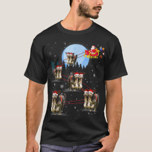 T-shirt Drôle Aussiedoodle Reindeer Père Noël cadeau de No