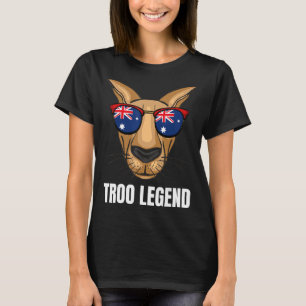 T-shirt Drôle Australie Kangaroo Australie Drapeau Austral