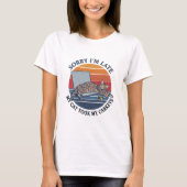 T-Shirt drôle avec chat graphique (Devant)