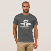 T-shirt drôle avec citation pour électriciens (Devant entier)