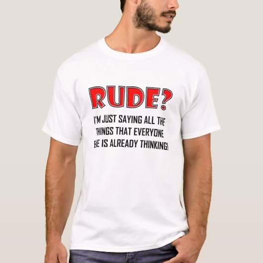 T-shirt drôle avec des insultes (Devant)