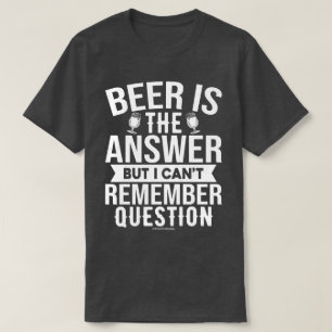 T-shirt drôle avec graphique de bière - La bière e