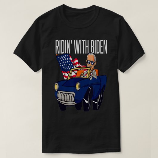 T-shirt Drôle Avec Joe Biden 4 juillet USA Drapeau C (Design devant)