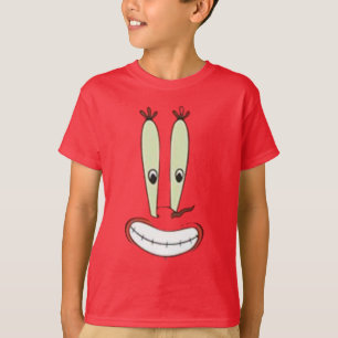 T-shirt drôle avec le grand visage de M. Krabs pou