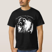 T-shirt drôle avec lion (Devant)