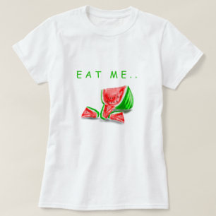 T-shirt drôle avec pastèque - Texte personnalisé