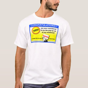 T-shirt drôle avec publicité pop-up