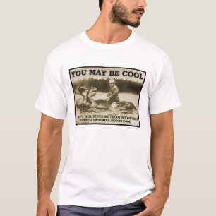 T-shirt drôle avec Teddy sur un orignal