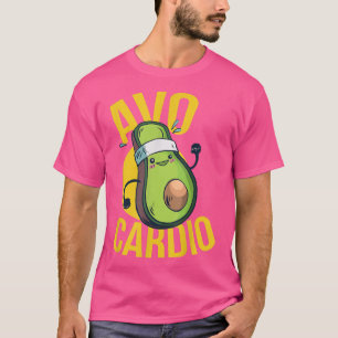 T-shirt Drôle Avo Cardio Avocado Gym Entraînement Fitness 