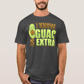 T-shirt Drôle Avocado Guac est Etra Veganism Vegan Design