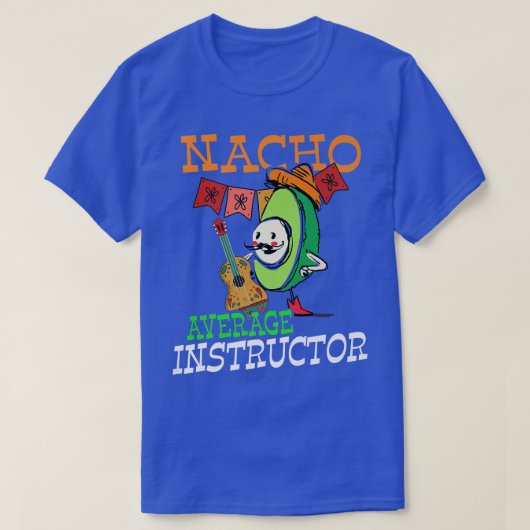 T-shirt Drôle Avocado Sombrero Fiesta Nacho moyen Instru (Design devant)