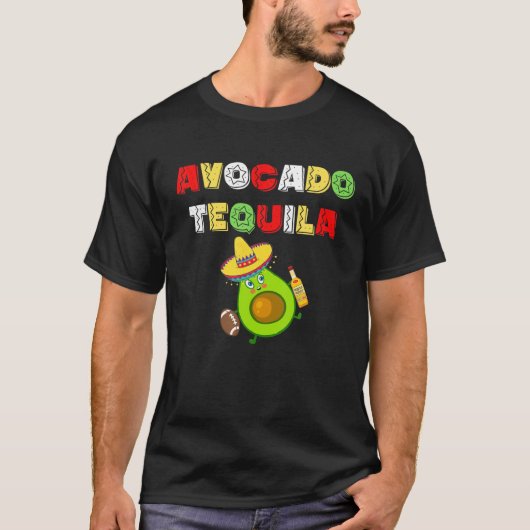T-shirt Drôle Avocado Tequila (Devant)