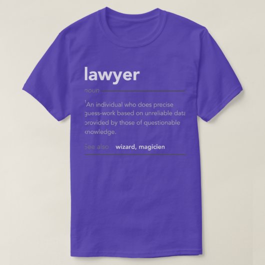 T-shirt Drôle Avocat Don Funny Définition Emploi Cool Avoc (Design devant)