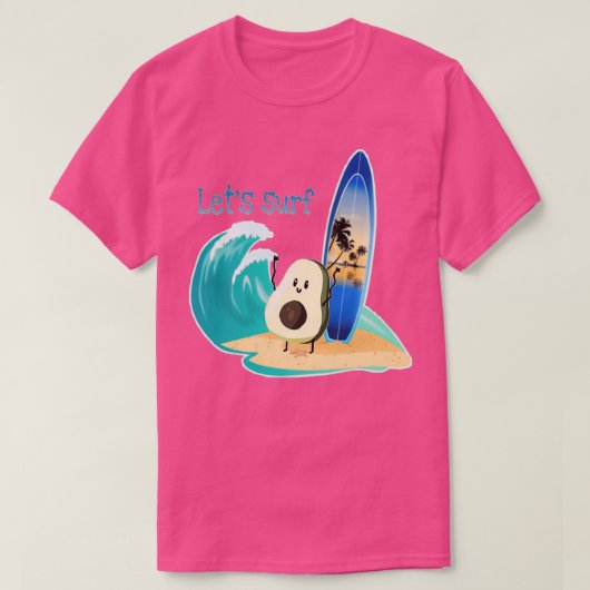 T-shirt Drôle avocat surf 21 (Design devant)