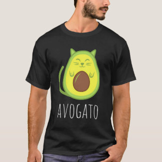 T-shirt Drôle Avogato Cat Avocado