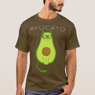 T-shirt Drôle Avogato Cat Avocado cadeaux Amoureux de les 